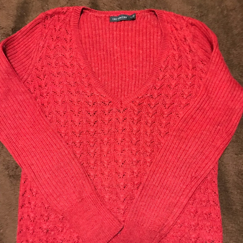 The Limited red sweater